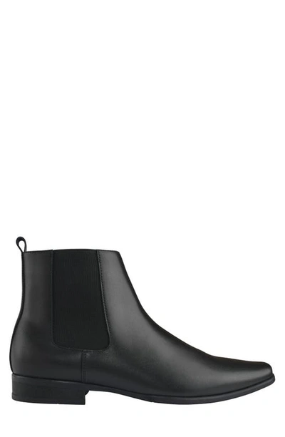 Shop Calvin Klein Brayden Chelsea Boot In Black Lea