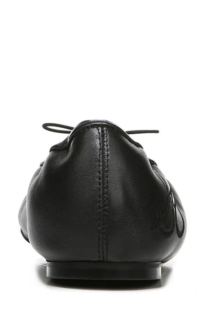 Shop Sam Edelman Felicia Faux Fur Lined Flat In Black Leather
