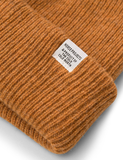 Shop Norse Projects Norse Beanie Hat In Yellow