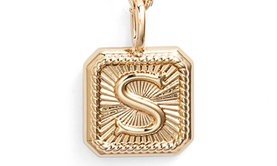 Miranda Frye Harlow Initial Pendant Necklace In Gold - S