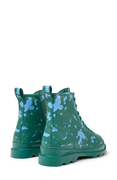 Shop Camper Brutus Combat Boot In Green/ Blue
