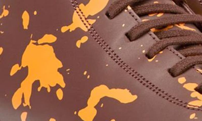 Camper Brutus Combat Boot In Brown/ Yellow