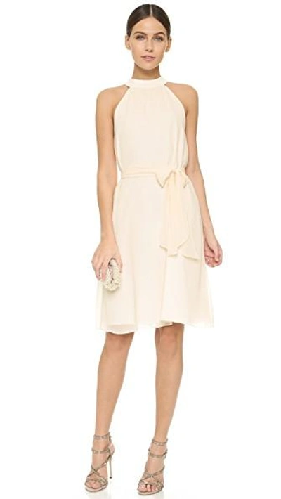 Shop Joanna August Elena Short High Neck Dress In Going To The Chapel