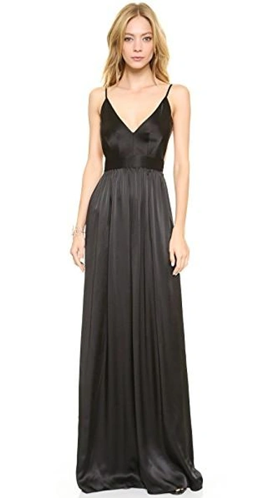 Shop One By Contrarian One By Babs Bibb Maxi Dress In Black