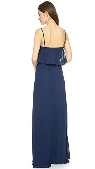 Shop Joanna August Dani Maxi Dress In Tangled Up In Blue