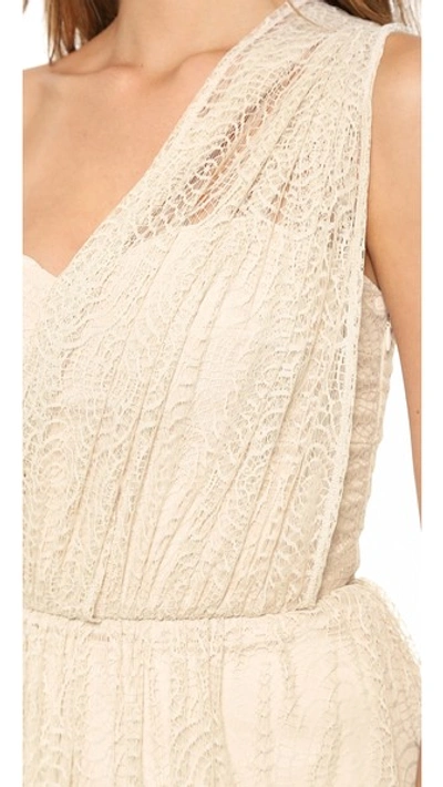 Joanna August Sammy Long Lace Convertible Dress In Champagne