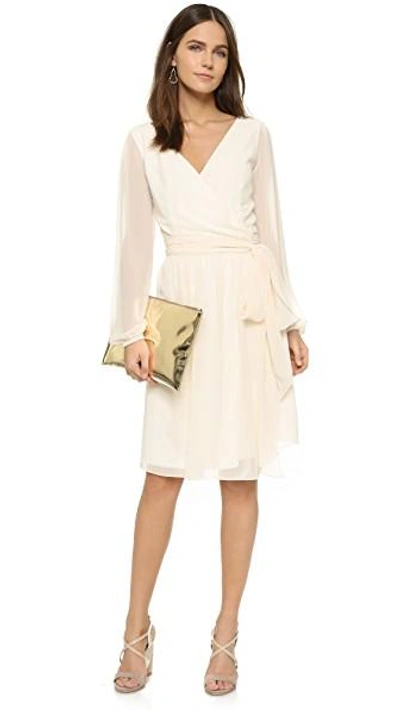 Shop Joanna August Holly Long Sleeve Wrap Dress In Going To The Chapel