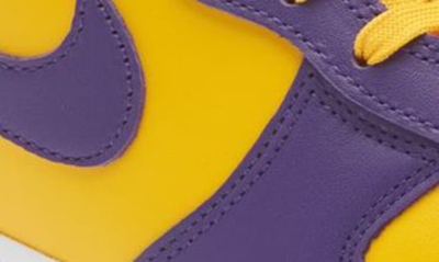Nike Dunk High Retro Leather High-top Trainers In Court Purple/ Court Purple