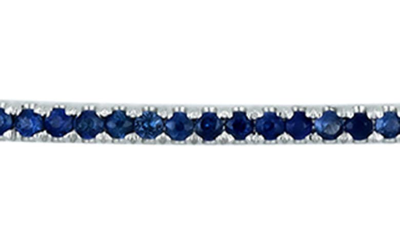 Shop Bony Levy El Mar Sapphire Bangle In 18k White Gold