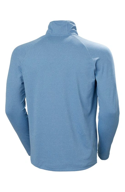 Shop Helly Hansen Verglas Half Zip Midlayer Pullover In Blue Fog