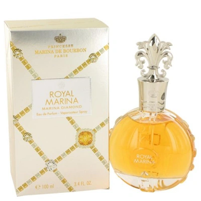 Shop Marina De Bourbon 531791 Royal Marina Diamond Eau De Parfum Spray, 3.4 oz In Silver