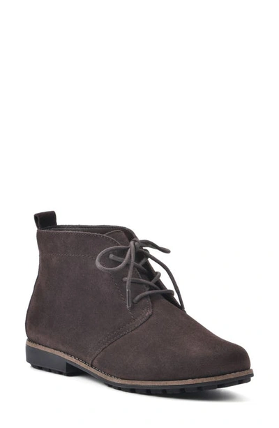 White Mountain Footwear Auburn Suede Bootie In Brown/ Suede