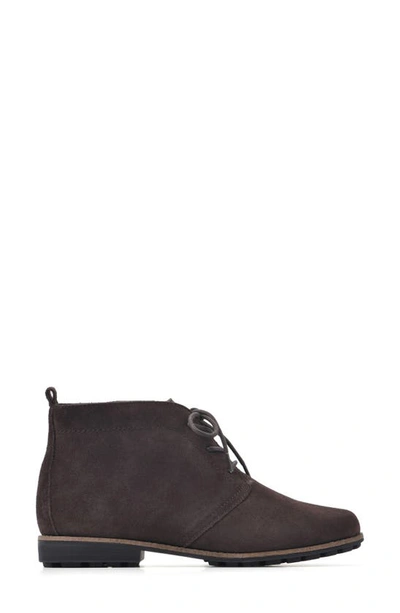White Mountain Footwear Auburn Suede Bootie In Brown/ Suede