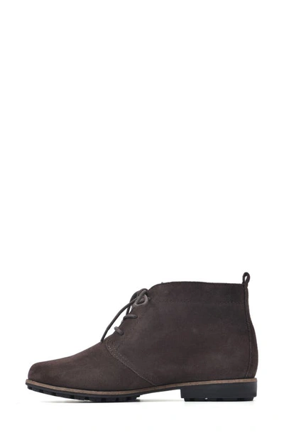 White Mountain Footwear Auburn Suede Bootie In Brown/ Suede