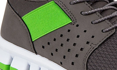 Shop Deer Stags Betts Perforated Sneaker In Grey/lime
