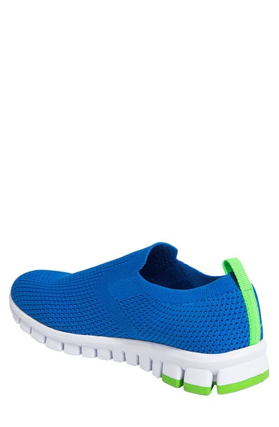 Deer Stags The Eddy Jr Nosox Slip-on Sneaker In Blue/lime