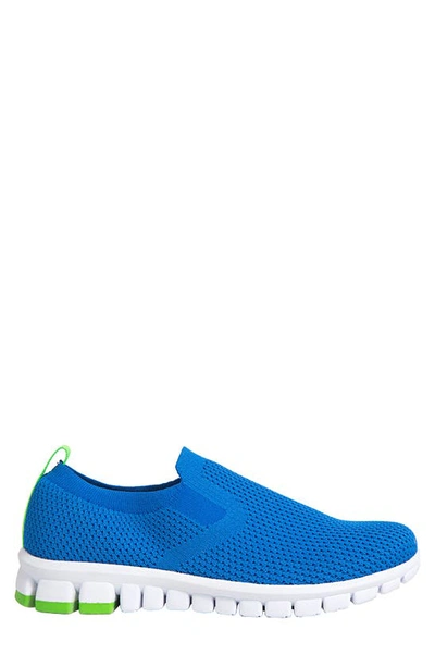 Deer Stags The Eddy Jr Nosox Slip-on Sneaker In Blue/lime