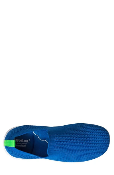 Deer Stags The Eddy Jr Nosox Slip-on Sneaker In Blue/lime