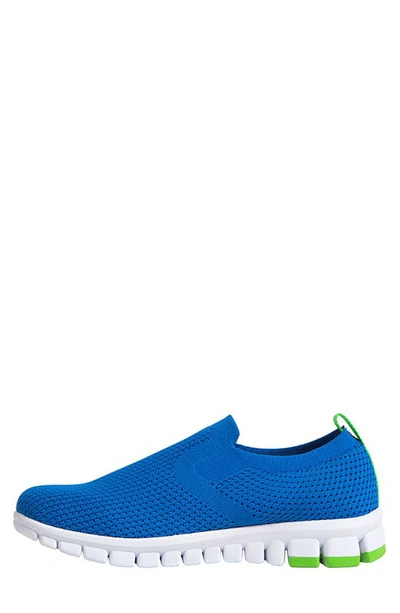 Deer Stags The Eddy Jr Nosox Slip-on Sneaker In Blue/lime