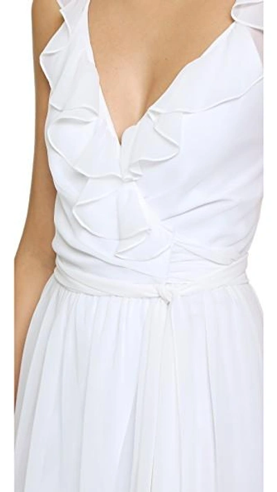 Shop Joanna August Lacey Ruffle Wrap Dress In White Wedding
