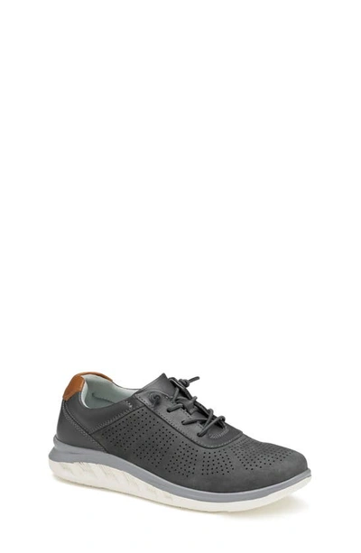 Shop Johnston & Murphy Kid's Activate U-throat Sneaker In Gray Full Grain