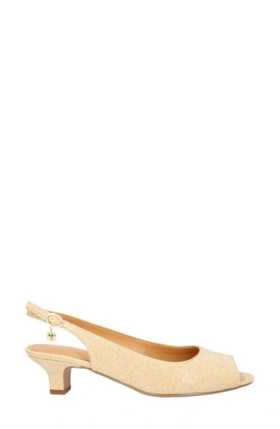 J. Reneé Jenvey Slingback Sandal In Gold