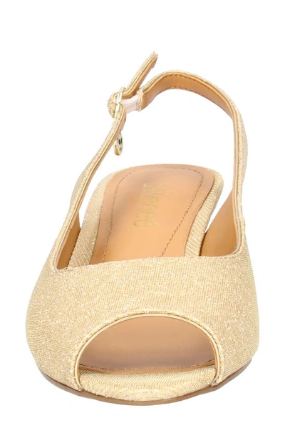 J. Reneé Jenvey Slingback Sandal In Gold