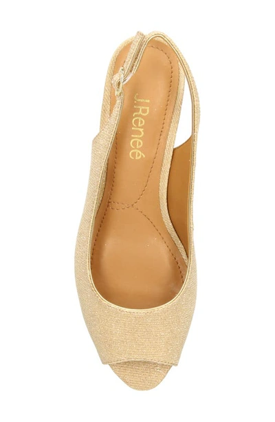 Shop J. Reneé Jenvey Slingback Sandal In Gold