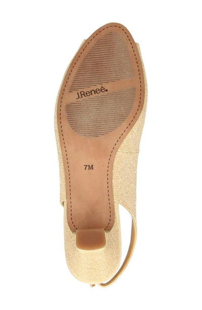 J. Reneé Jenvey Slingback Sandal In Gold