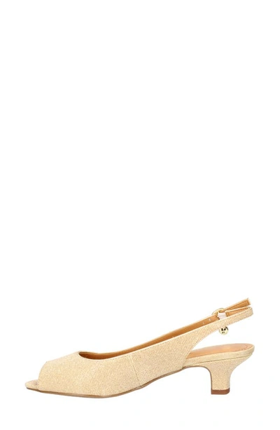 J. Reneé Jenvey Slingback Sandal In Gold