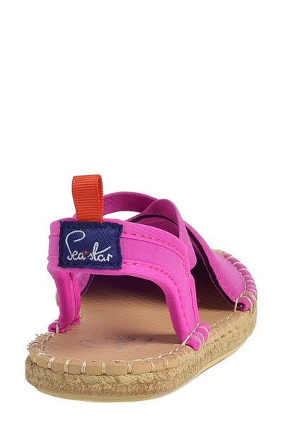 Shop Sea Star Beachwear Kids' Seafarer Slingback Water Shoe In Hot Pink