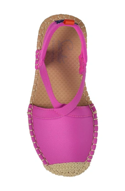 Shop Sea Star Beachwear Kids' Seafarer Slingback Water Shoe In Hot Pink