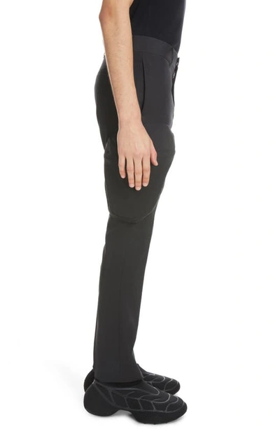 Shop Givenchy Slim Fit Cargo Trousers In Charcoal