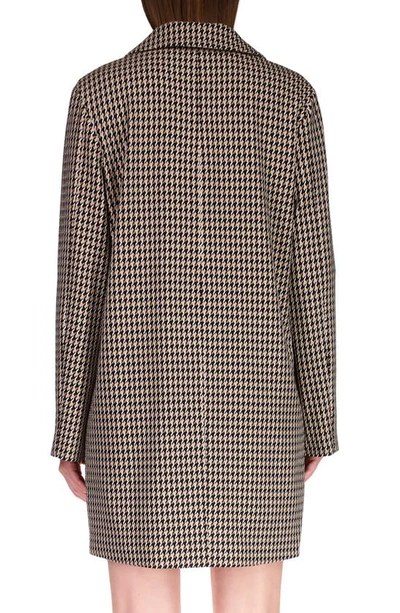 Shop Sanctuary Carly Houndstooth Coat In Saddle Hou