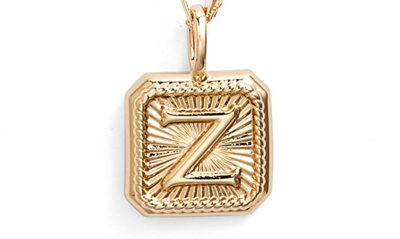 Shop Miranda Frye Harlow Initial Pendant Necklace In Gold - Z