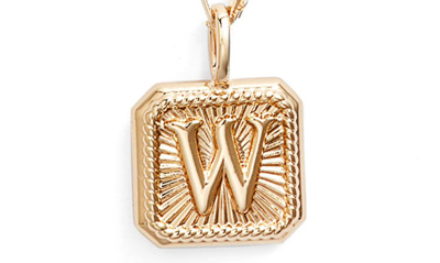 Shop Miranda Frye Harlow Initial Pendant Necklace In Gold - W