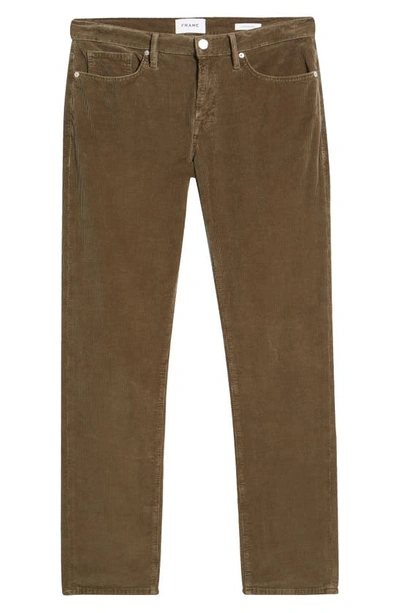 Shop Frame L'homme Corduroy Slim Jeans In Military Olive