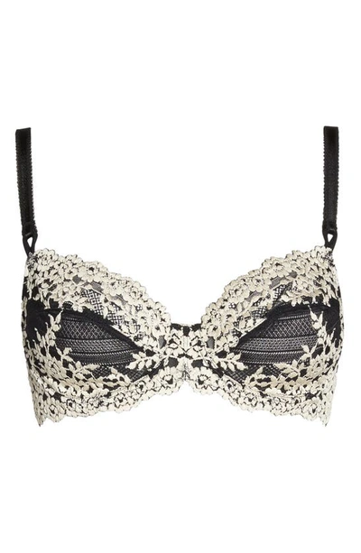 Wacoal Embrace Lace Plunge Convertible Contour Underwire Bra In Black