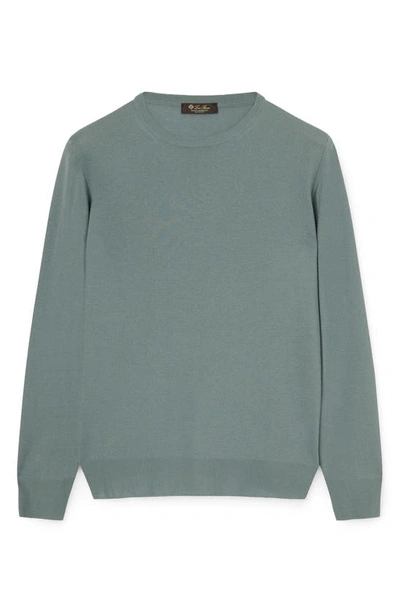 Shop Loro Piana Crewneck Superlight Cashmere Sweater In 50kcgreyish