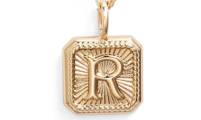 Shop Miranda Frye Harlow Initial Pendant Necklace In Gold - R