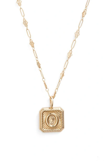 Shop Miranda Frye Harlow Initial Pendant Necklace In Gold - O