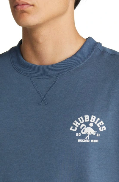 Shop Chubbies Fleece Crewneck Sweatshirt In The Cool Crew