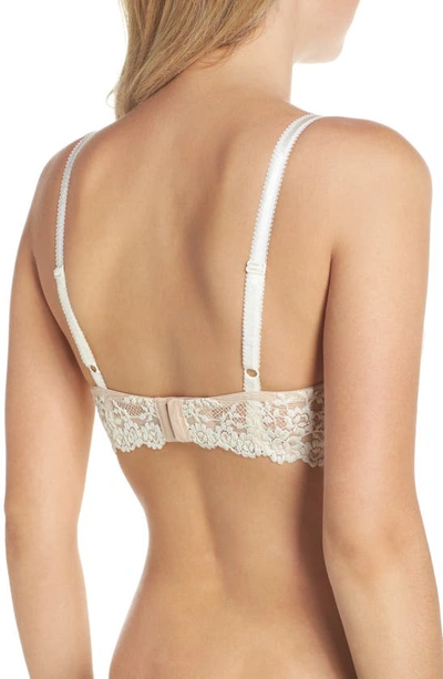Shop Wacoal Embrace Lace Underwire Bra In Naturally Nude / Ivory