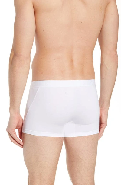 Shop Hanro Stretch Cotton Essentials Boxer Briefs In All White