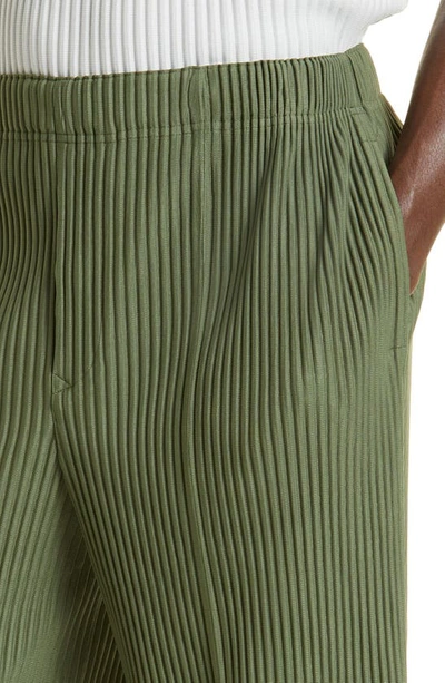 Issey Miyake Cargo Pleated Mid-rise Straight-leg Woven Trouser In
