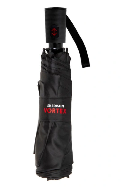 Shedrain Vortex Windproof Umbrella In Black