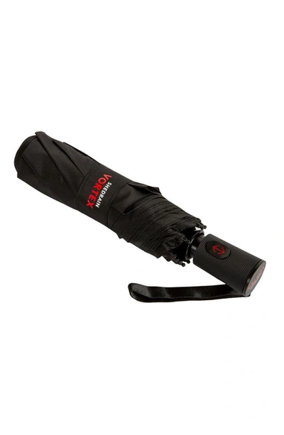 Shedrain Vortex Windproof Umbrella In Black
