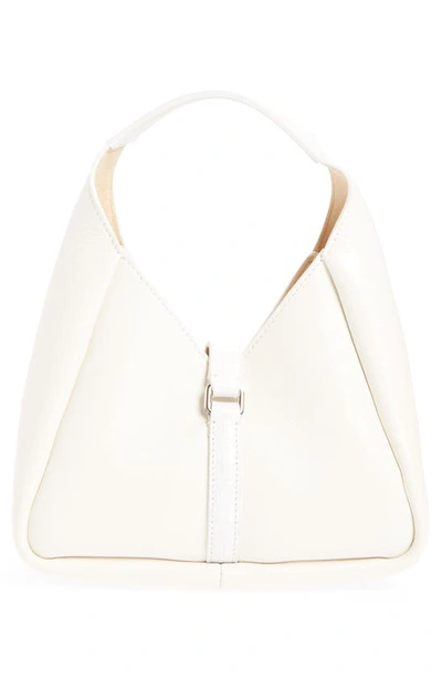 Shop Givenchy Mini G-lock Leather Hobo In Ivory