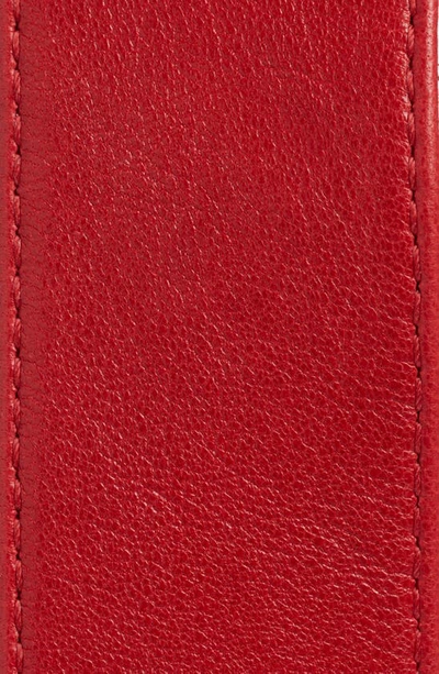 Raina Viper D-ring Buckle Leather Belt In Red