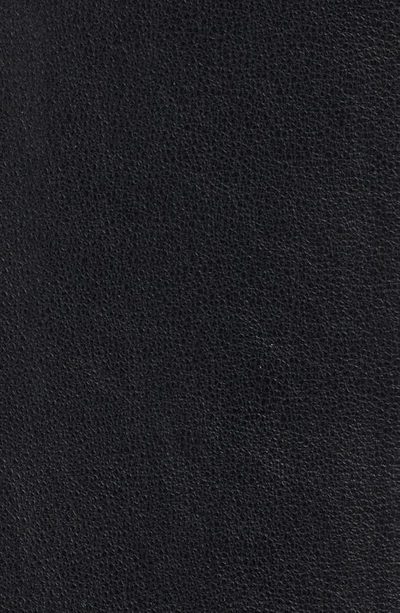 Raina Asymmetric Leather Belt In Black